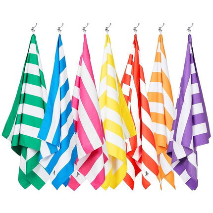 Dock & Bay Beach Towel - Quick Dry, Sand Free - Compact, Lightweight - 100% Recycled - Includes Bag - Cabana - Ipanema Orange - Large (160x90cm, 63x35)