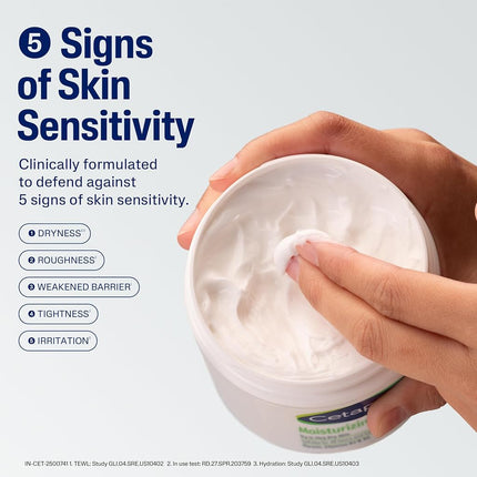 Cetaphil Moisturizing Cream, Face & Body, Sensitive Dry Skin, 8.8oz