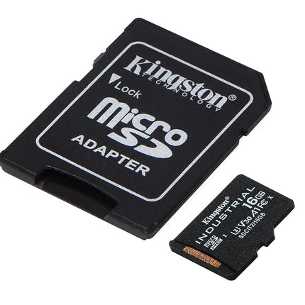 Kingston Industrial 16GB microSDHC C10 A1 pSLC Card + SD Adapter SDCIT2/16GB