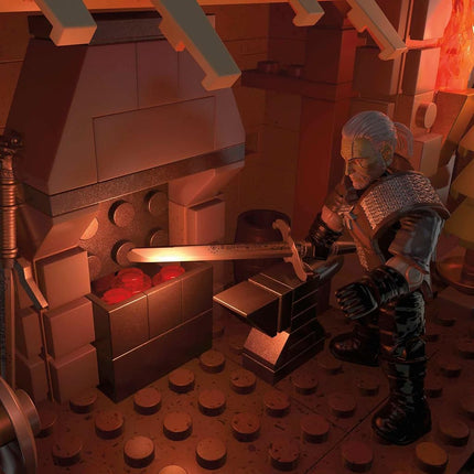 MEGA The Witcher Building Toys for Adults, Geralt's Griffin Hunt with 1170 PIeces, 1 Micro Action Figure and Accessories, for Collectors, HDL28