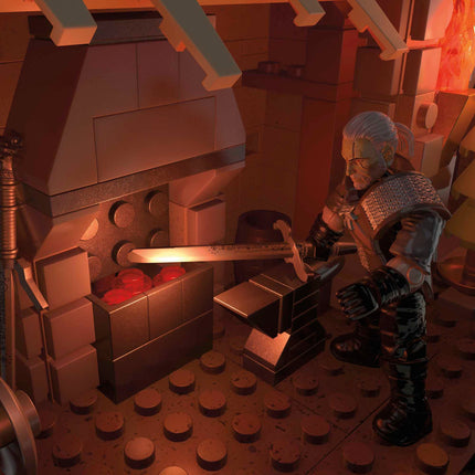 MEGA The Witcher Building Toys for Adults, Geralt's Griffin Hunt with 1170 PIeces, 1 Micro Action Figure and Accessories, for Collectors, HDL28