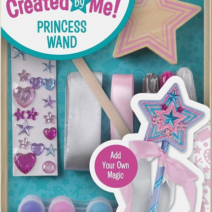 Melissa & Doug Created By Me Wooden Princess Wand, Arts & Crafts, Shatterproof Mirror, Craft Kit & Keepsake