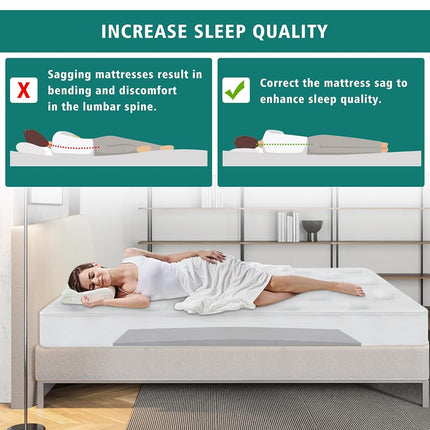 TANYOO Sagging Mattress Support Fix Sinking Beds High Density Foam Insert Pad for Sagging Bed Repair and Extends Life 47 x 25 x 2 Inches Pack of 1