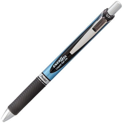 Pentel EnerGel RTX Retractable Premium Liquid Gel Pen, (0.7mm) Needle Tip, Ultra Smooth, Medium Line, Black Ink 10 Pack