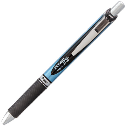 Pentel EnerGel RTX Retractable Premium Liquid Gel Pen, (0.7mm) Needle Tip, Ultra Smooth, Medium Line, Black Ink 10 Pack