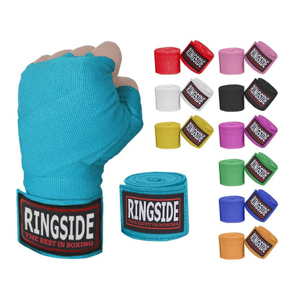 Ringside Mexican Style Boxing Hand Wraps (Pair), Electric Blue, 180"