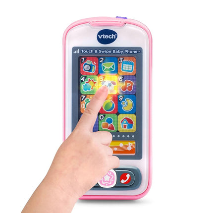 VTech Touch & Swipe Baby Phone - Pink