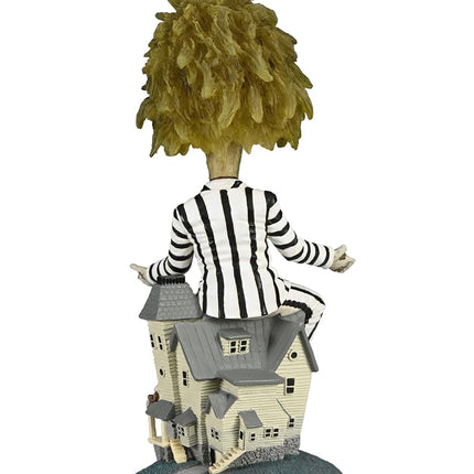 Figura NECA Head Knocker Beetlejuice Traje a Rayas 20cm