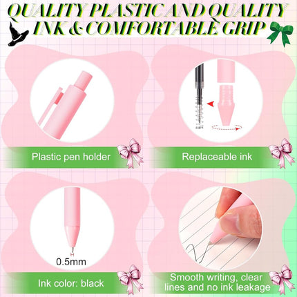 Crtiin 50 Pcs Gel Ink Pens Bulk with Witch Hat Funny Halloween Pink Green Ballpoint Pens Bulk Smooth Writing for Gifts Teacher Student Coworkers Staff Volunteer