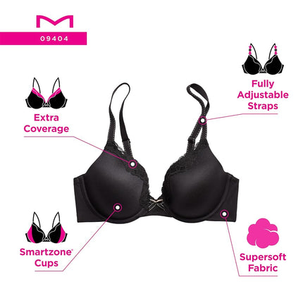 Maidenform Women's Comfort Devotion T-Shirt, Underwire, Full Coverage Bras, Opaque, Sandshell, 36C