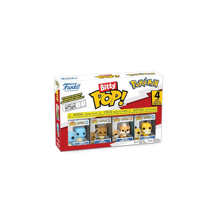 Funko Bitty POP! 4 Pack: Pokémon - Squirtle,Eevee,