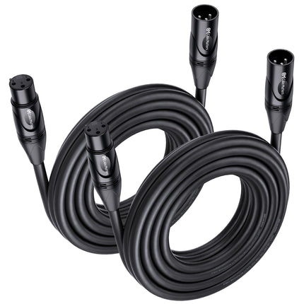 Cable Matters2-Pack, 20 Ft Male to Female XLR Micr