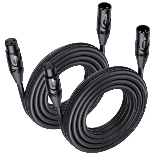 Cable Matters2-Pack, 20 Ft Male to Female XLR Micr
