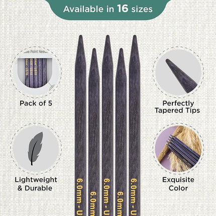 KnitPro J’Adore Cubics Double Pointed Needles 6" (15cm) | 6.00mm