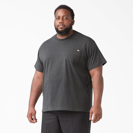 Dickies Men's Short Sleeve Heavyweight Crew Neck, Charcoal Gray Heather, 3X-Large Big Tall