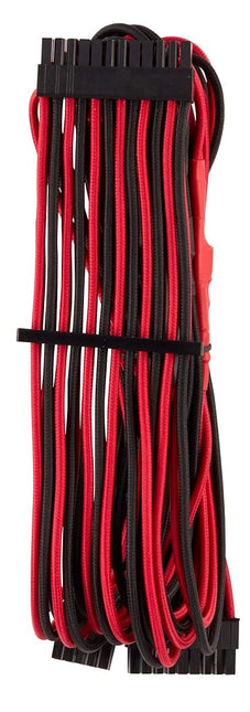Corsair Premium Individually Sleeved PSU Cables Starter Kit Type 4 Gen 4 – Red/Black
