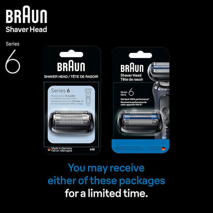 Braun Series 6 6040cs Electric Shaver with Charging Stand, Precision Trimmer, Wet & Dry, Rechargeable, Cordless Foil Shaver, Blue