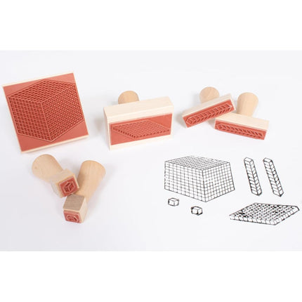 Center Enterprises Inc. Base 10 Block Stamps, Set of 6