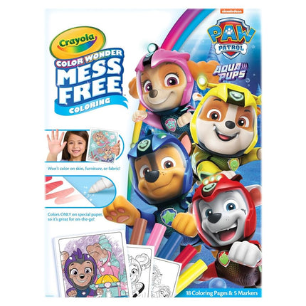 Crayola colour wonder mess colouring set PAW PATROL