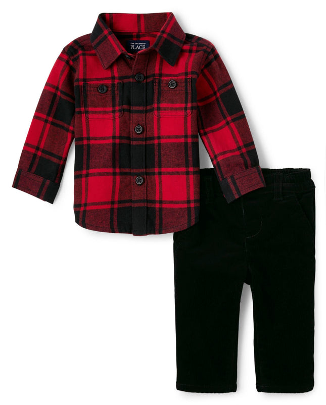 The Children's Place baby-boys Long Sleeve Button 