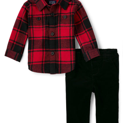 The Children's Place baby-boys Long Sleeve Button 