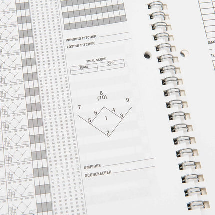 CHAMPRO Baseball Score Book (White), 52 pages