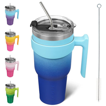 BJPKPK Tumbler with Handle 40 oz Tumbler with Lid 