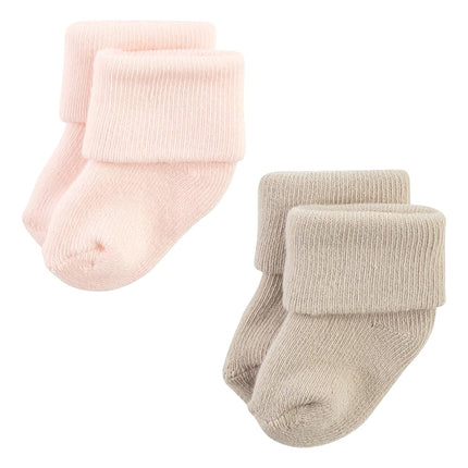 Hudson Baby Calcetines de Felpa y Algodón Ricos para Bebé Unisex Recién Nacido, Rosa Liso Neutro, 6-12 Meses, Rosa Liso Neutro, 6-12 Meses