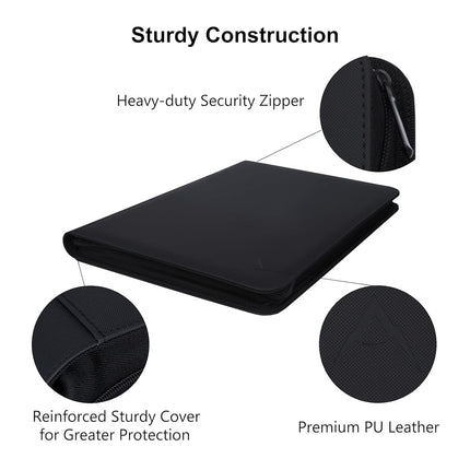 Alteagle 16 Pocket Card Binder, Fits 1344 Trading Cards Side Loading Ringless Card Album for TCG and Sports Cards