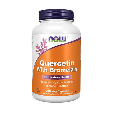 NOW Quercetin with Bromelain,240 Veg Capsules