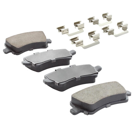 QUALITY-BUILT Premium Semi-Metallic Rear Brake Pads (1001-1307AM) Compatible with 2008-2018 Volvo (S60/S60 Cross Country/V60/V60 Cross Country/V70/XC60/XC70)