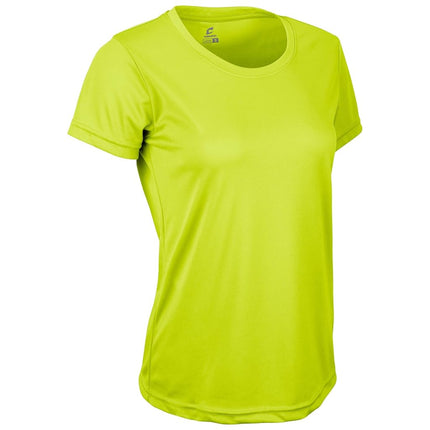CHAMPRO Vision Lightweight Polyester T-Shirt Jersey, Youth Large, Optic Yellow