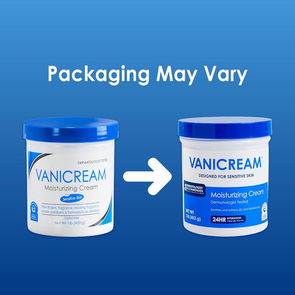 Vanicream Moisturizing Skin Cream for sensitive skin - can be used for eczema, psoriasis, ichthyosis, and itch - dermatologist tested - free of dye, fragrance, and preservatives - 16 oz