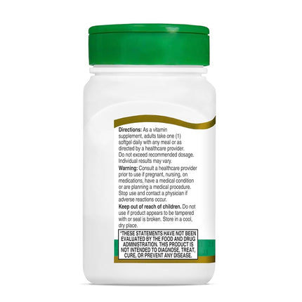 21st Century E 1000 I.U. (Dl-Alpha) Softgels, 55-Count