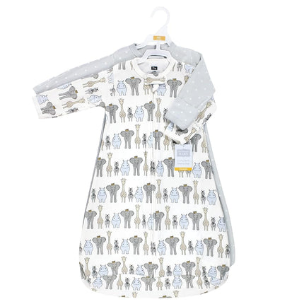 Saco de dormir, saco de dormir, manta de algodón de manga larga Hudson Baby unisex, Royal Safari, 18-24 meses