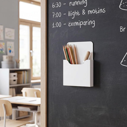 Gilprop 8 Pack Magnetic File Folder Holder for Whiteboard Classroom Storage