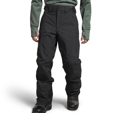 Pantalon de ski et snowboard The North Face Freedom pour homme - Imperméable, non isolé, poches cargo, guêtres aux chevilles, gris asphalte-NPF, taille X-Large court