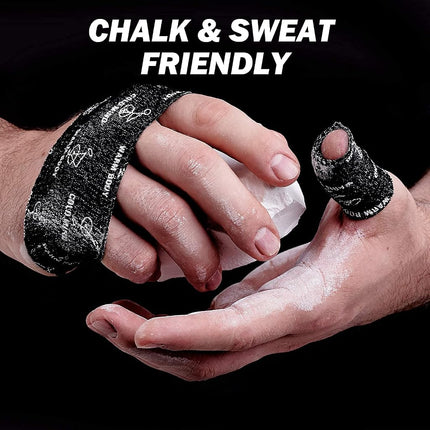 WARM BODY COLD MIND Premium Weightlifting Thumb Tape - Hook Grip Tape for Powerlifting, Cross Training, Gym Tape, Workout, Weight Lifting Tape, Athletic Finger Wrap