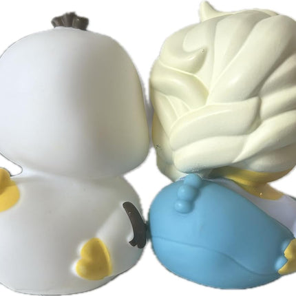 Just Play Rubber Ducks - Disneys Duckalooz, Elsa and Olaf, 3" Bath Toy