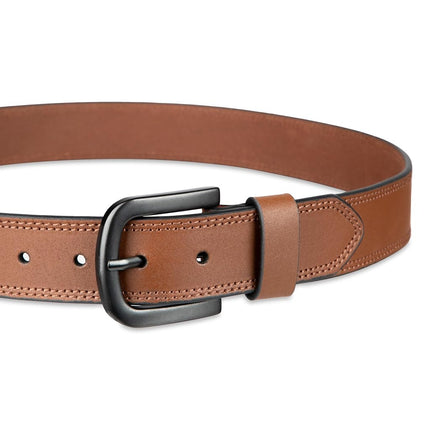 Cinturón de cuero casual Dickies para hombre, tostado, 30W