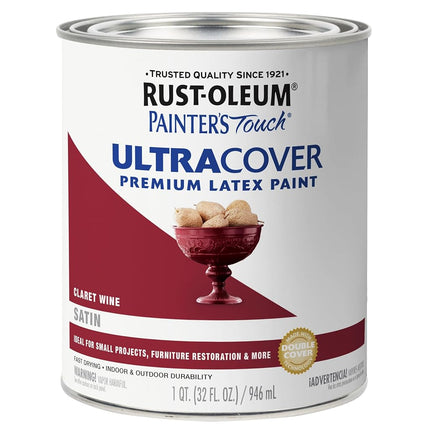 Rust-Oleum 240286 Painters Touch Quart Latex, Sati