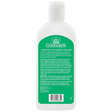 Goddard’s Marble & Granite Polish – Granite Cleaner and Polish w/Carnauba Wax for Minor Scratches & Stains on Kitchen Island & Other Stone Surfaces – Granite & Marble Sealer and Protectant (8 oz)