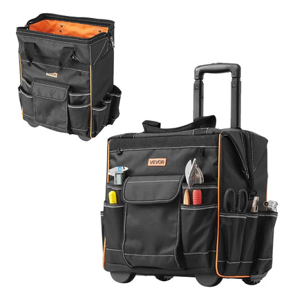 VEVOR Rolling Tool Bag, 110 lbs Load Capacity, 25 