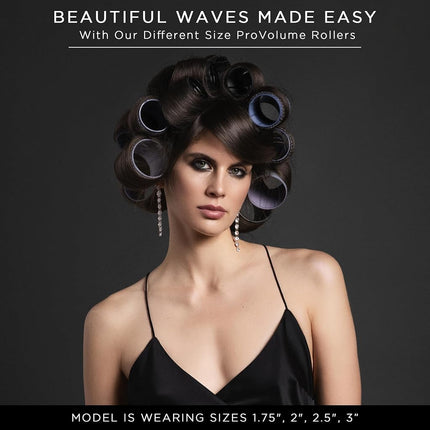 Fromm ProVolume 1.5" Self-Grip Ceramic Ionic Thermal Hair Rollers, 3 Count Salon Quality Hair Curlers for Short, Medium and Long Hair