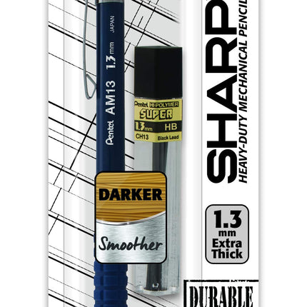 Pentel Sharp HD Mechanical Pencil (1.3mm), Dark Bl