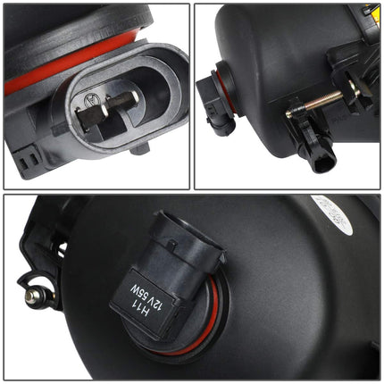 DNA Motoring FL-ZTL-112-AM Fog Light Driver & Passenger Side Enhance visibility [Compatible with 07-08 BMW 328i 328xi / 2006 325i]