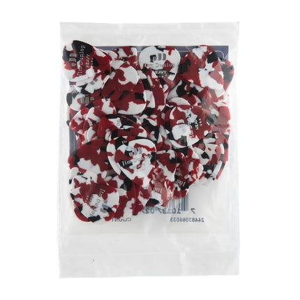 Dunlop 483R06HV Confetti Classic Celluloid Heavy Guitar Picks, 72-Pack