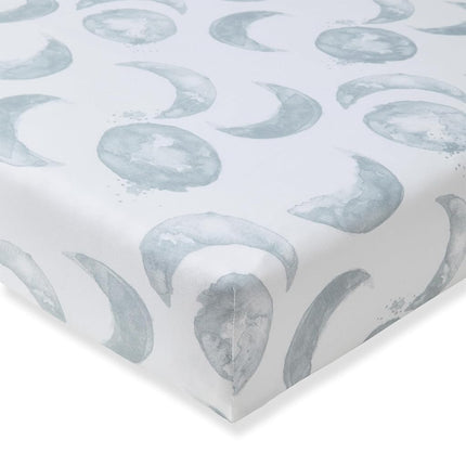 Sábana ajustable sólida para cuna Burts Bees Baby de algodón orgánico BEESNUG - Se adapta a colchones estándar de cuna y de niño unisex, esenciales para bebés, 28 x 52 x 5.5 pulgadas