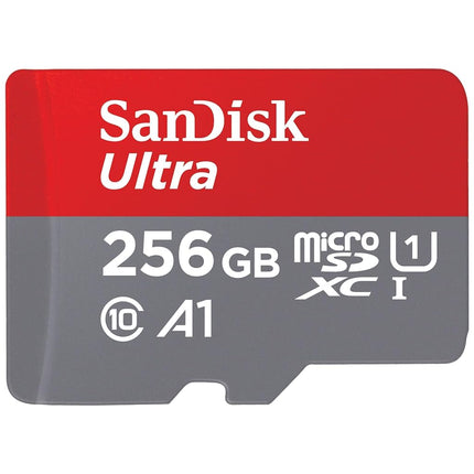 SANDISK Ultra microSD Card + Adapter 256GB, Up to 