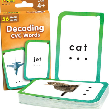 Decoding CVC Words Flash Cards (EP62057)